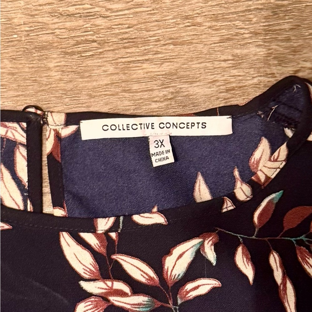 Collective Concepts Black and Cream Floral Dress - Picture 6 of 7